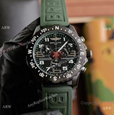 Copy Breitling Endurance Pro Chronograph B82 Green Rubber Strap